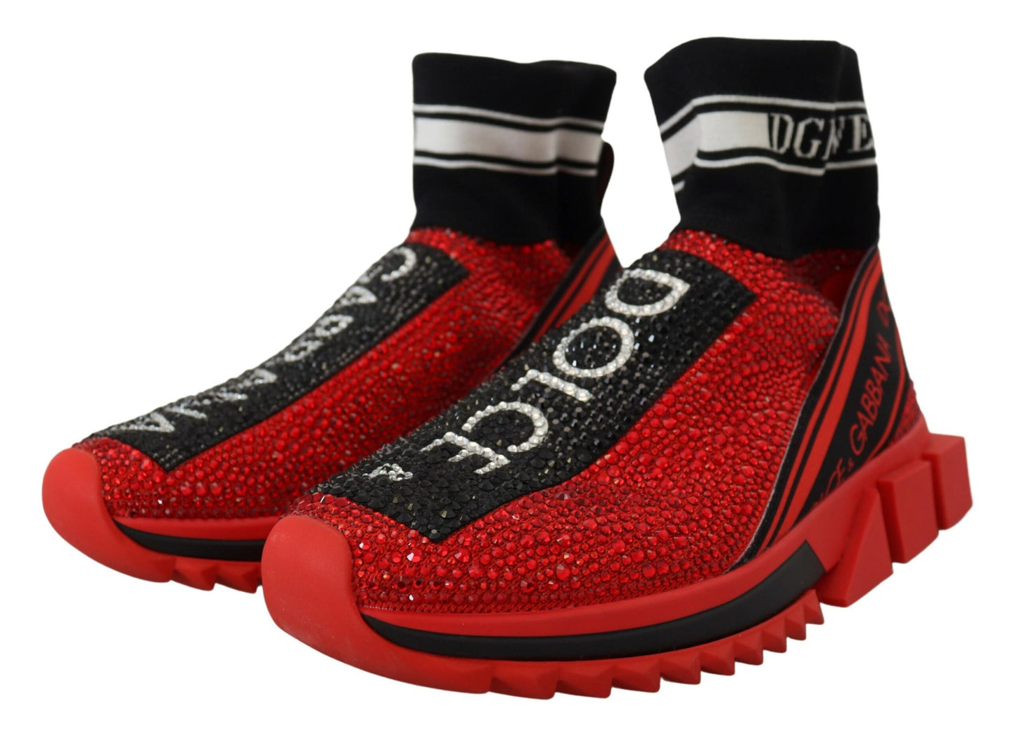 Dolce & Gabbana Udsøgte Røde Sorrento Slip-On Sneakers