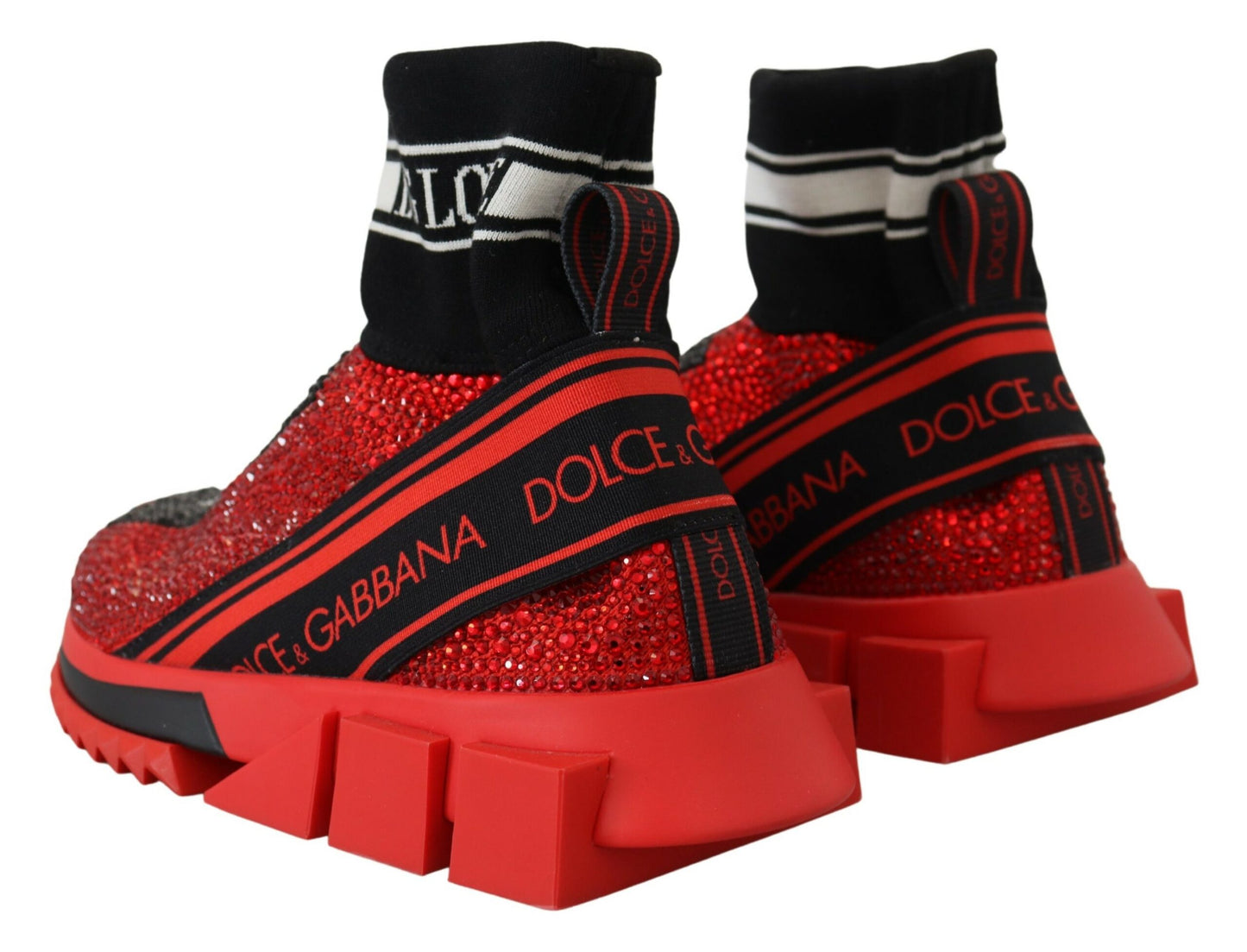 Dolce & Gabbana Udsøgte Røde Sorrento Slip-On Sneakers