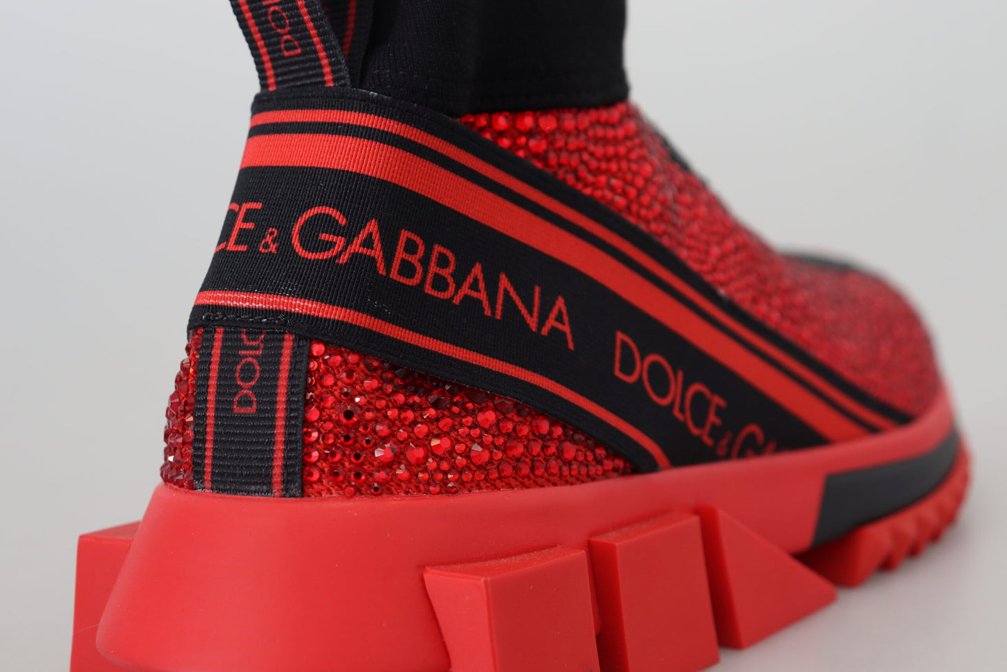 Dolce & Gabbana Udsøgte Røde Sorrento Slip-On Sneakers