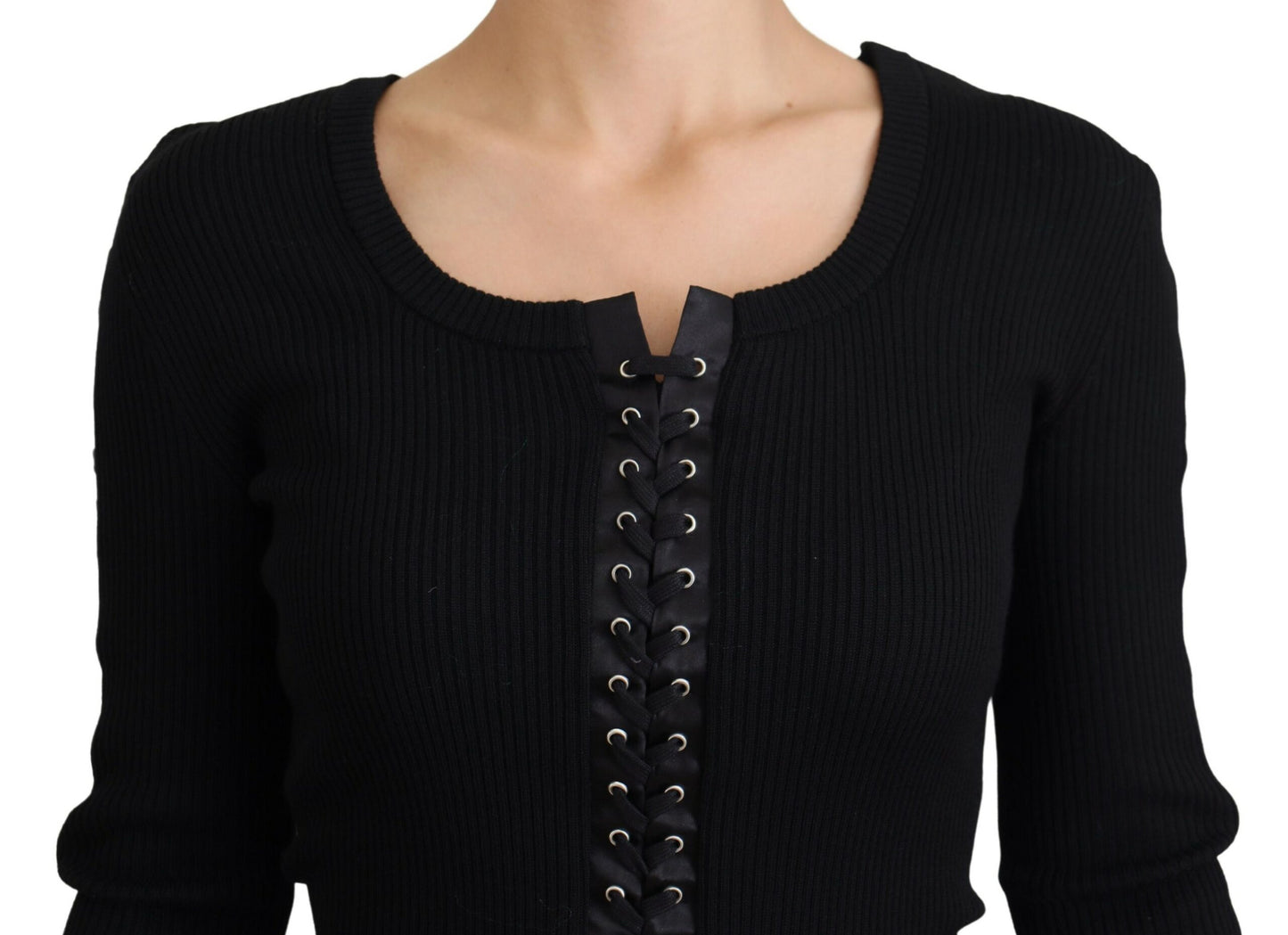 Dolce & Gabbana Elegant Sort Slim Fit Sweater Med Slips