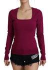 Dolce & Gabbana Flerfarvet Pullover med Firkantet Hals