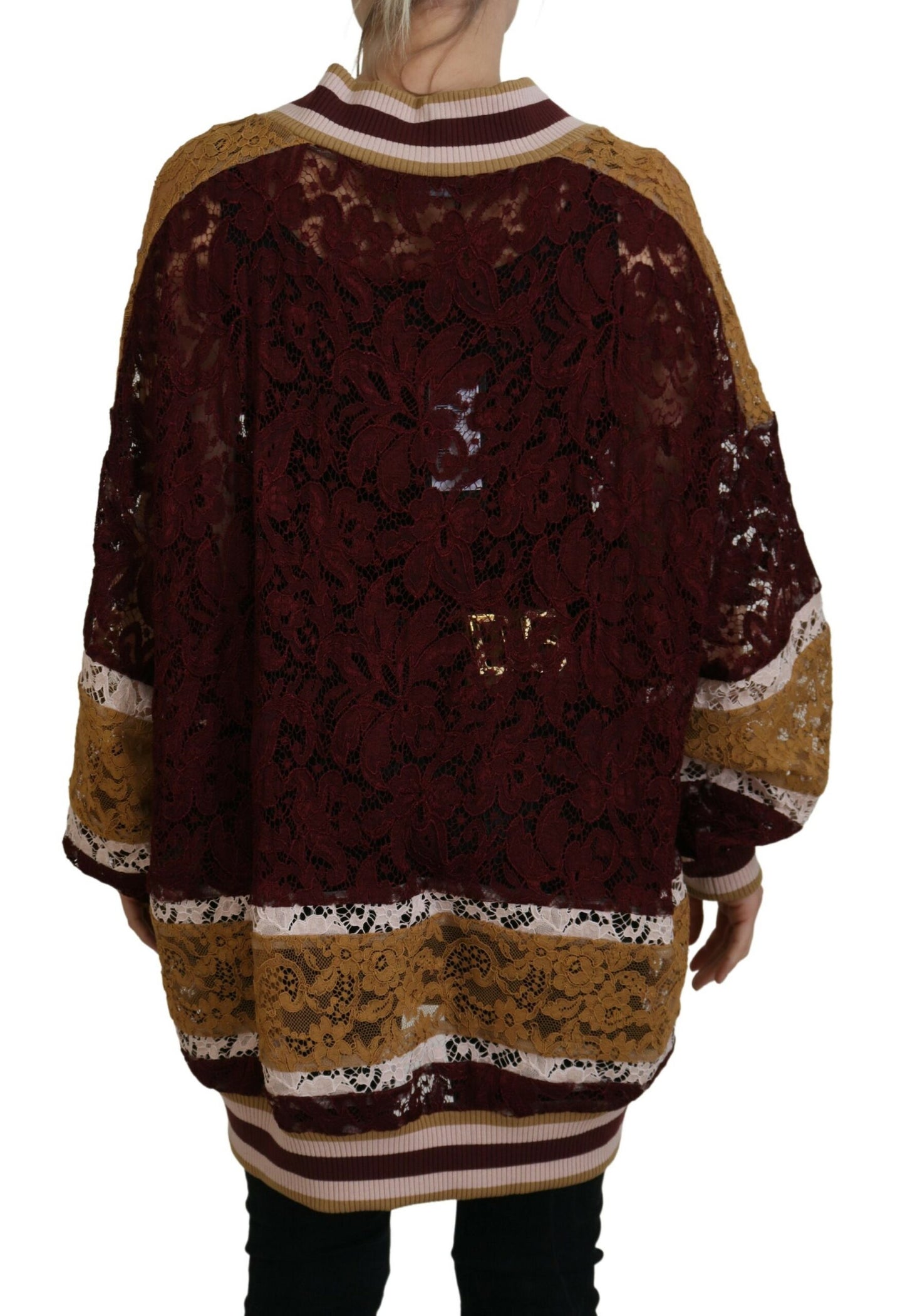 Dolce & Gabbana Flerfarvet V-hals Pullover Sweater