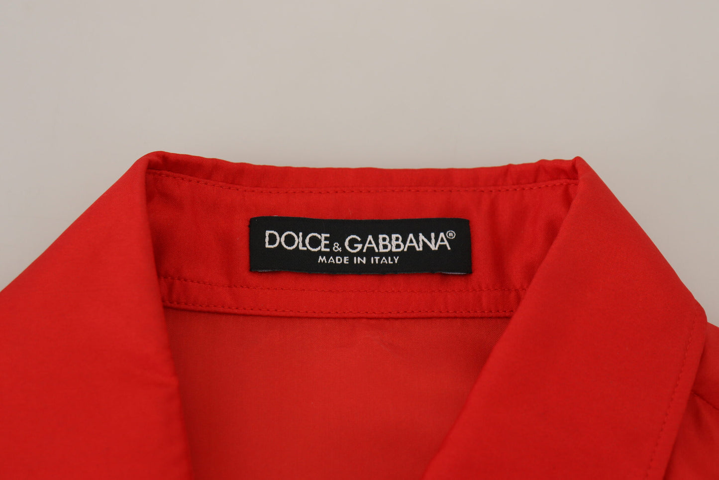 Dolce & Gabbana Elegant Silkepolotop med Langærmet Krave