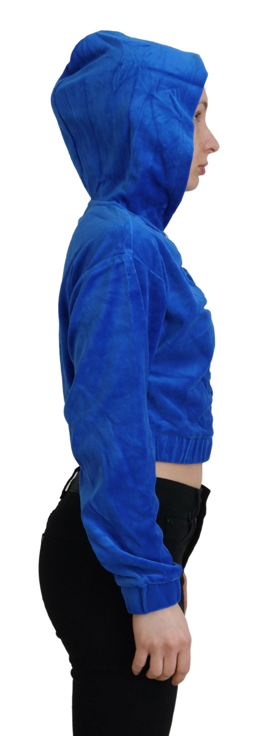 Juicy Couture Glam hættetrøje med lynlås i blå