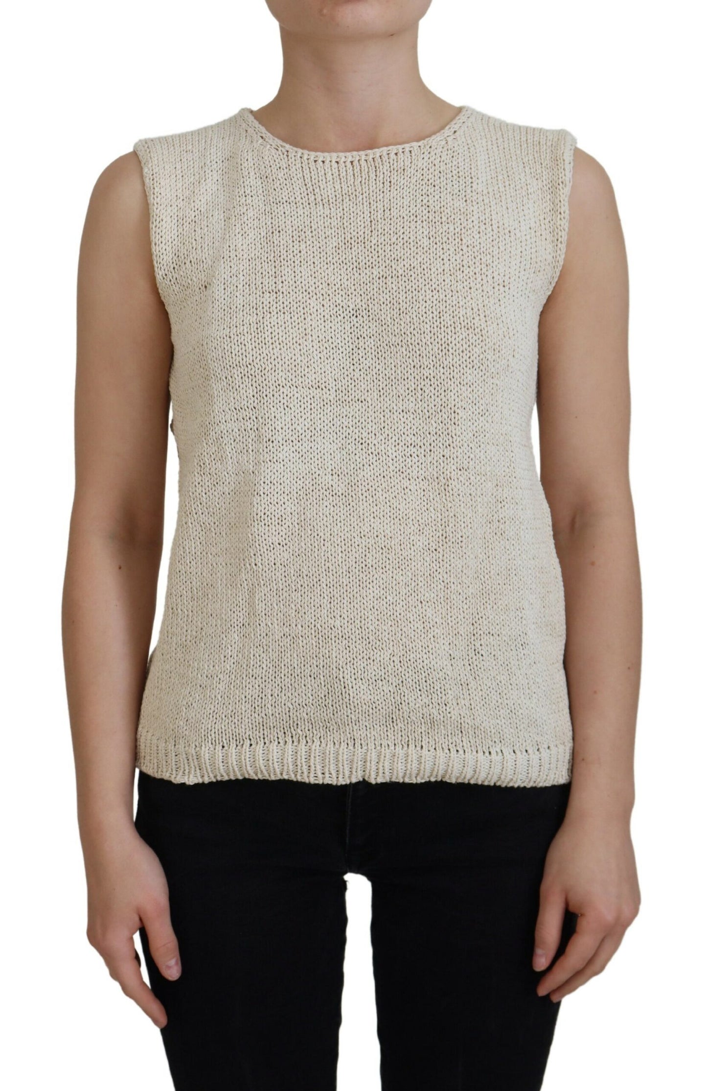 PINK MEMORIES Chic Beige Ærmeløs Tanktop