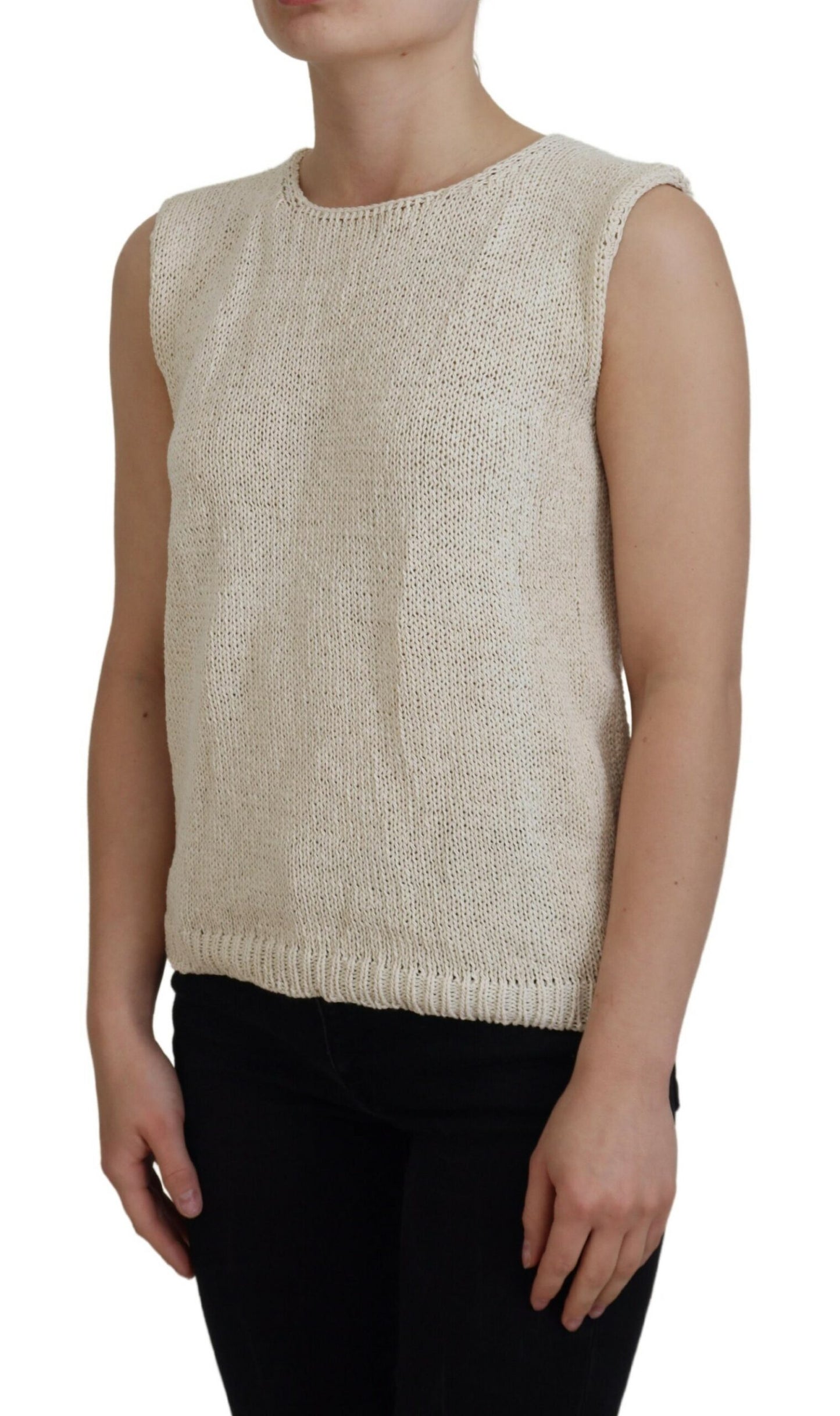 PINK MEMORIES Chic Beige Ærmeløs Tanktop