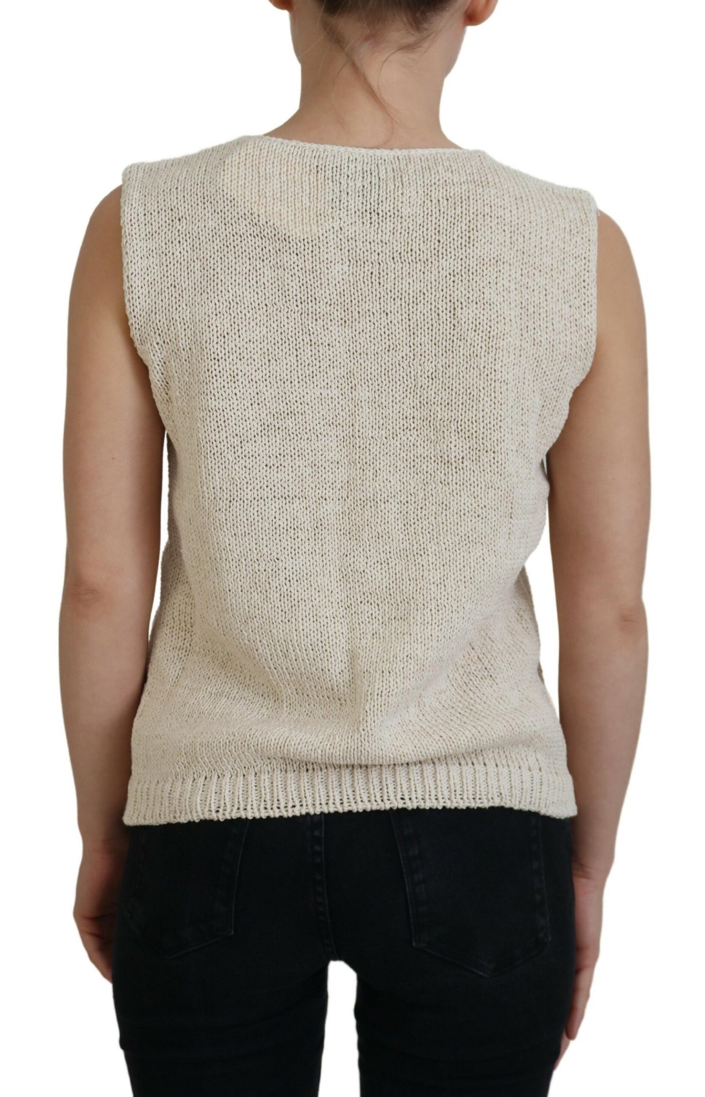 PINK MEMORIES Chic Beige Ærmeløs Tanktop
