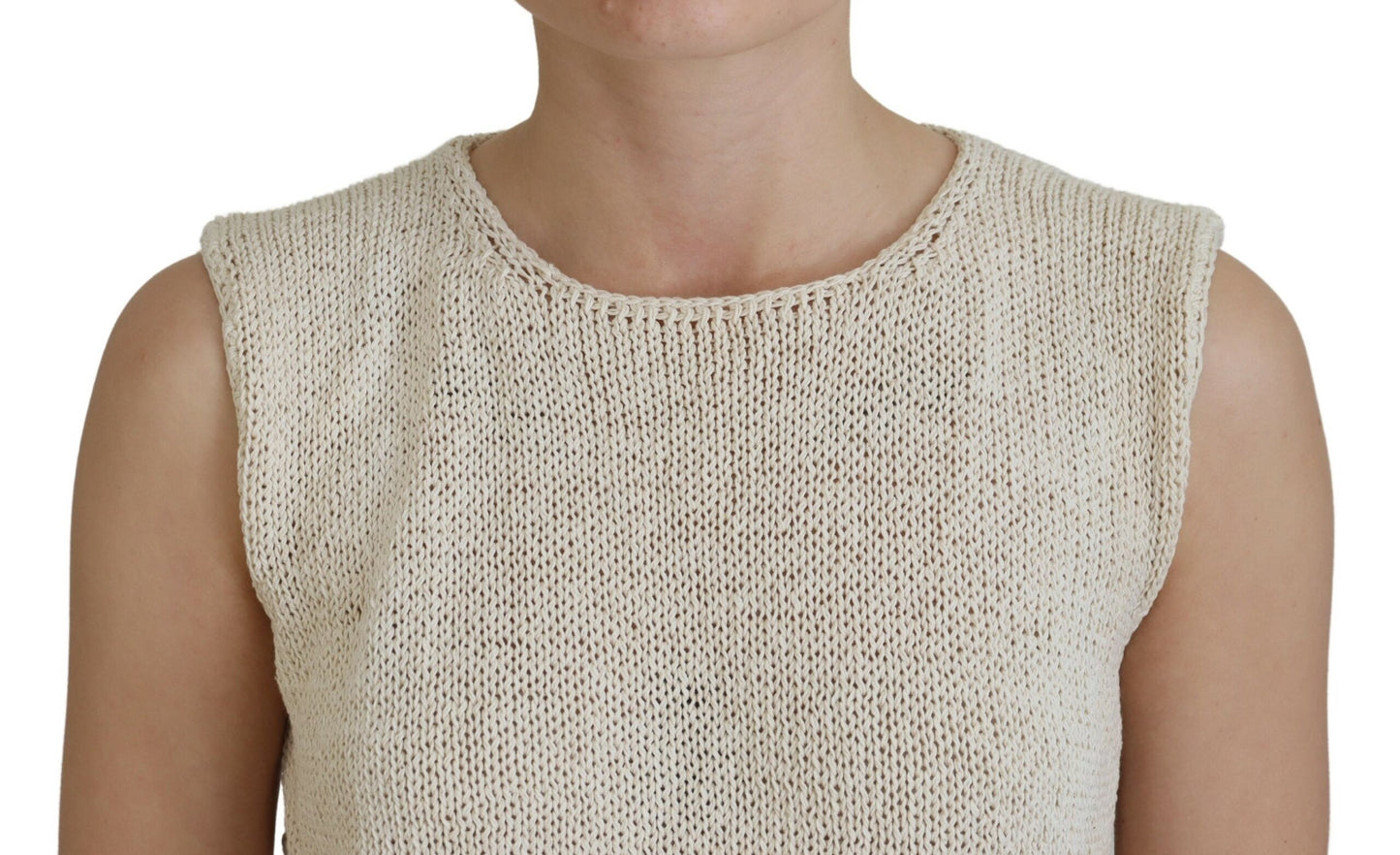 PINK MEMORIES Chic Beige Ærmeløs Tanktop