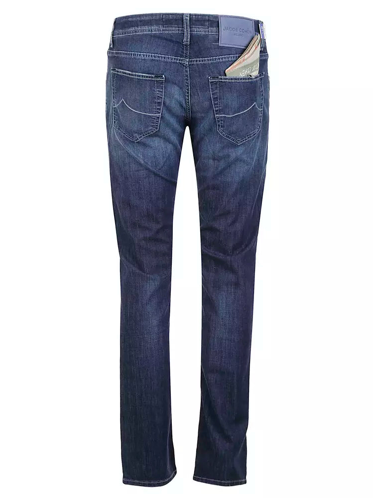 Jacob Cohen Elegante Lyseblå Stretch Jeans