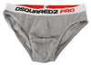 Dsquared² Elegante Grå Bomulds Stretch Trusser