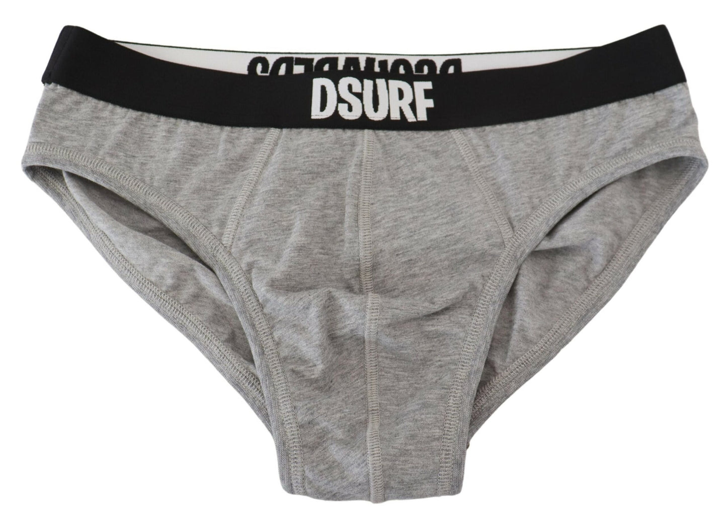 Dsquared² Elegante Grå Bomulds Stretch Trusser
