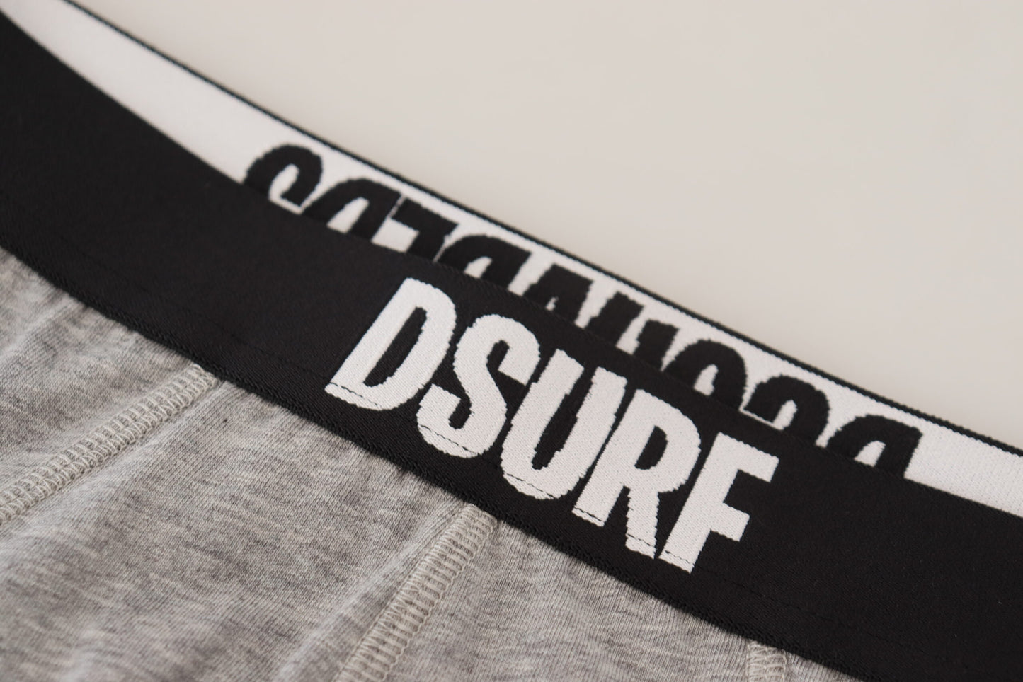 Dsquared² Elegante Grå Bomulds Stretch Trusser