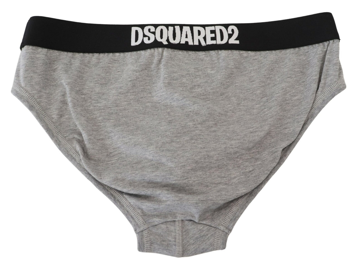 Dsquared² Elegante Grå Bomulds Stretch Trusser