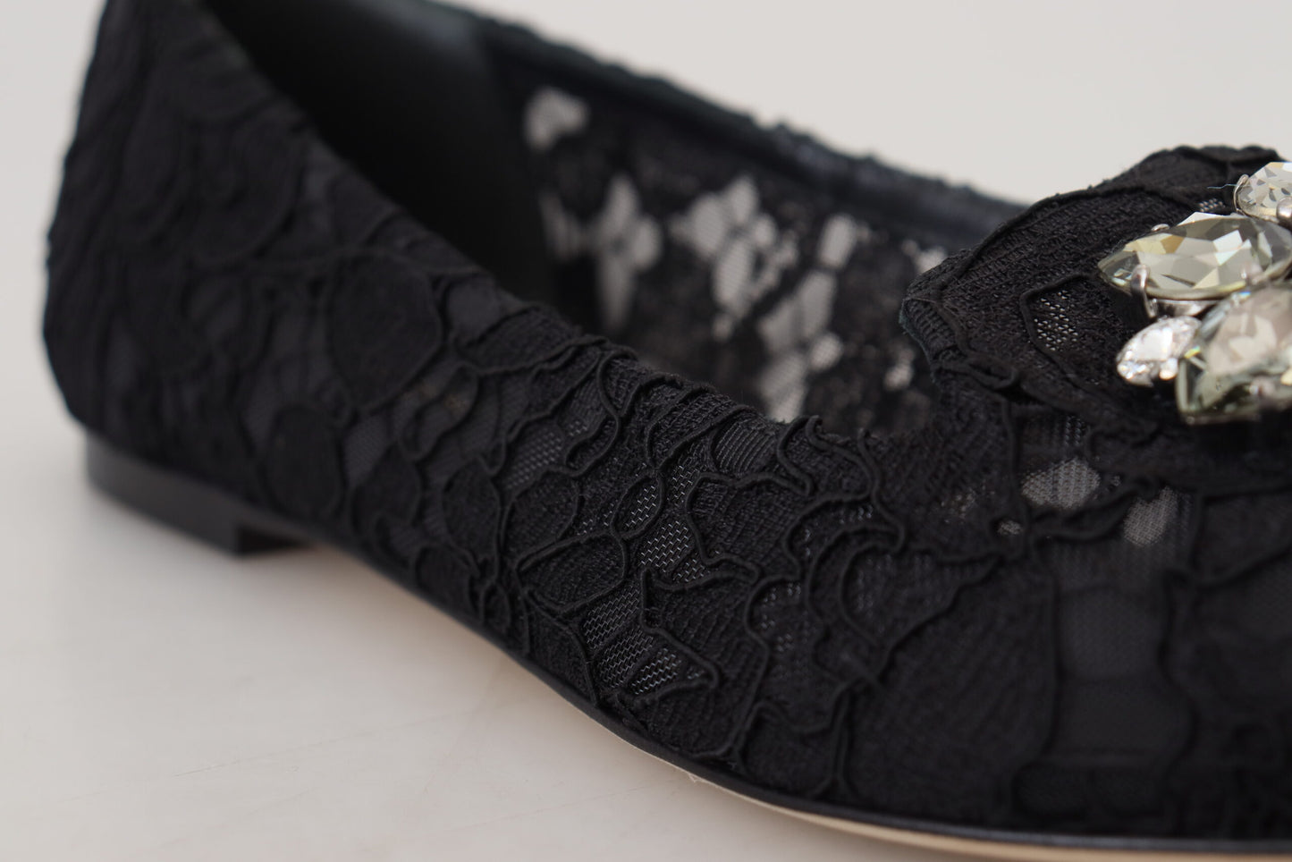 Dolce & Gabbana Elegante Blomsterblonde Flade Vally Sko