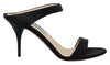 Prada Elegante Sorte Læderhæle Pumps