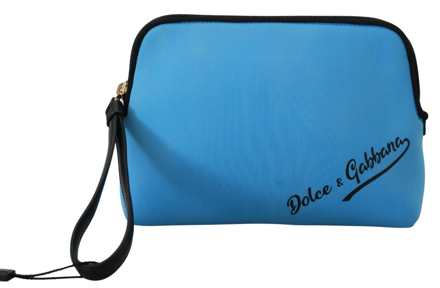 Dolce & Gabbana Elegant Blå Polyamid Pungtaske