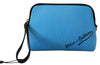 Dolce & Gabbana Elegant Blå Polyamid Pungtaske