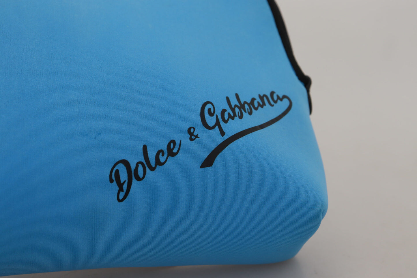 Dolce & Gabbana Elegant Blå Polyamid Pungtaske