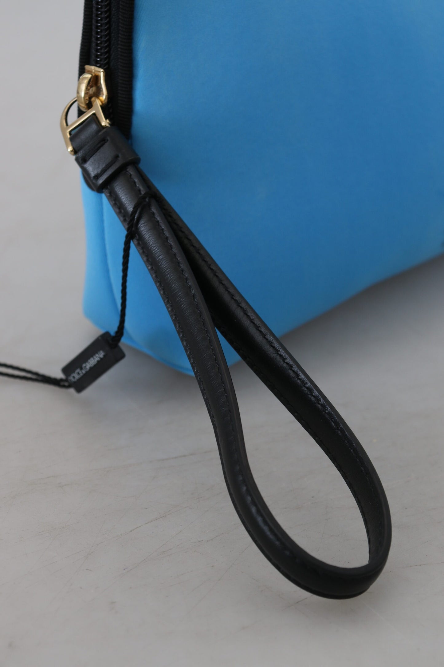 Dolce & Gabbana Elegant Blå Polyamid Pungtaske