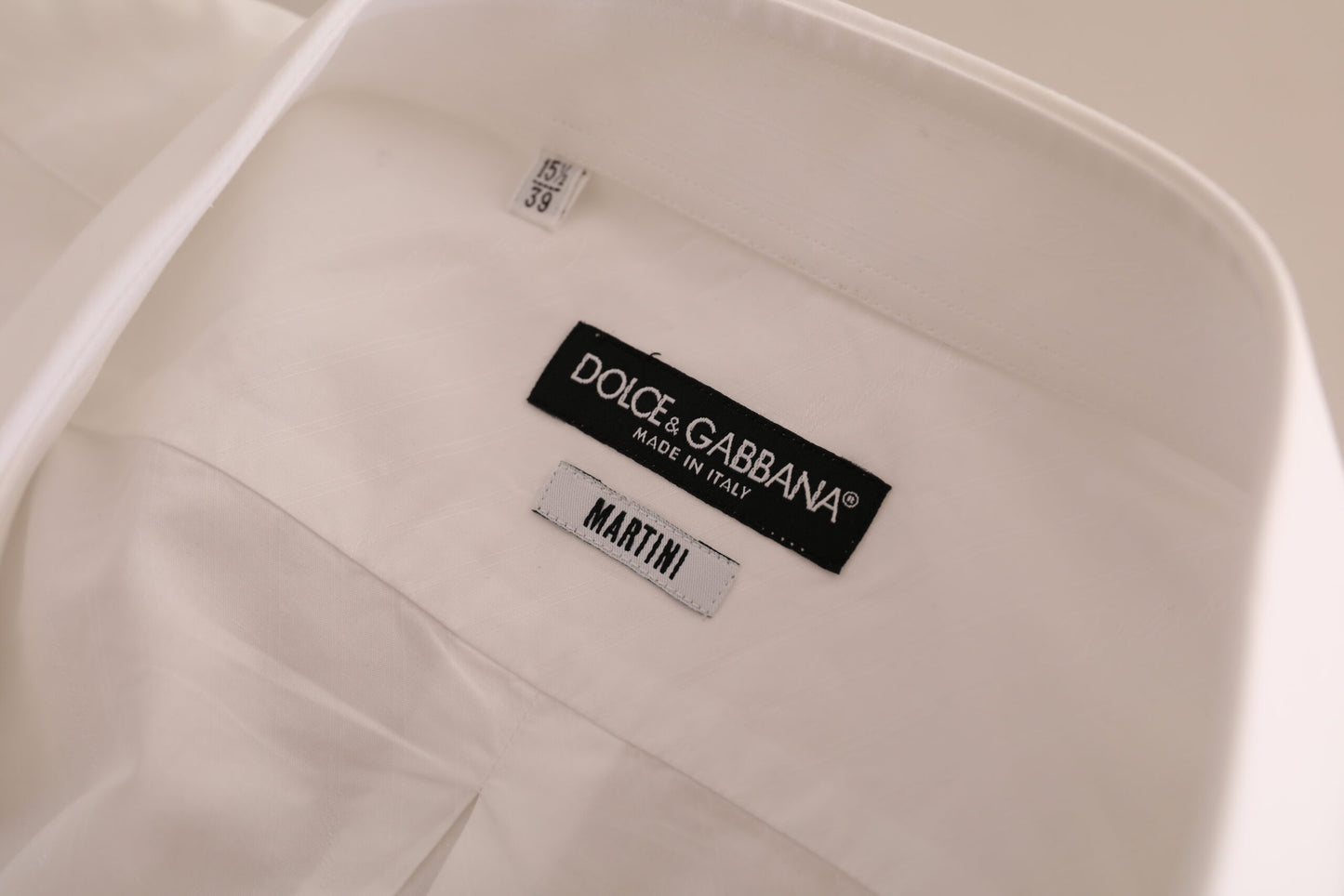 Dolce & Gabbana Elegant Hvid Bomulds Martini Skjorte