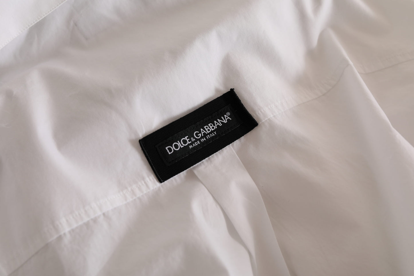 Dolce & Gabbana Elegant Hvid Bomulds Formel Skjorte