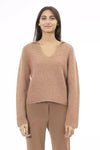 Alpha Studio Beige Merino Uld Dametrøje