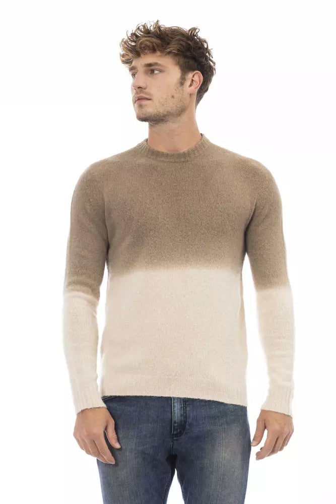 Alpha Studio Beige Alpaca Herretrøje