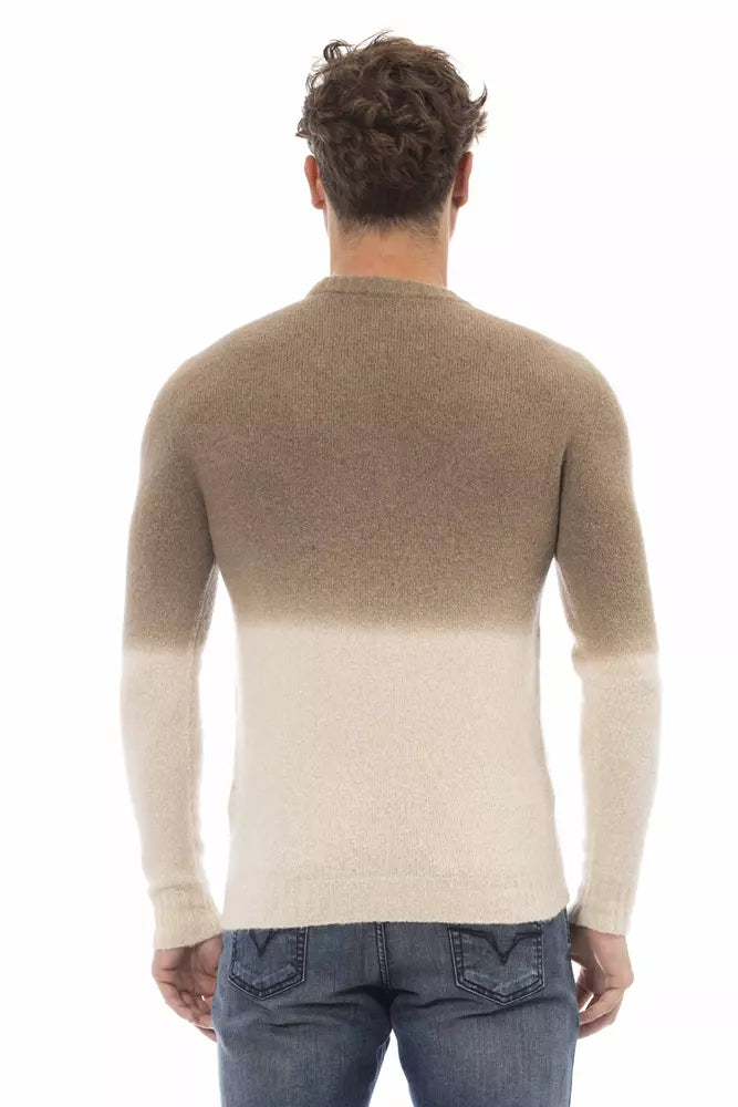 Alpha Studio Beige Alpaca Herretrøje