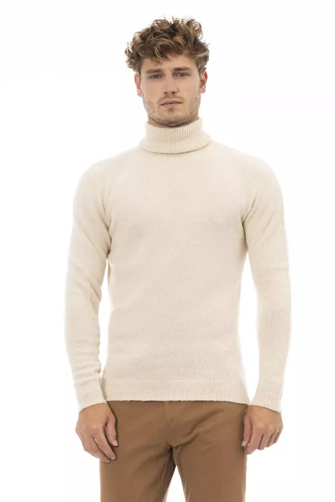 Alpha Studio Beige Alpaca Herretrøje
