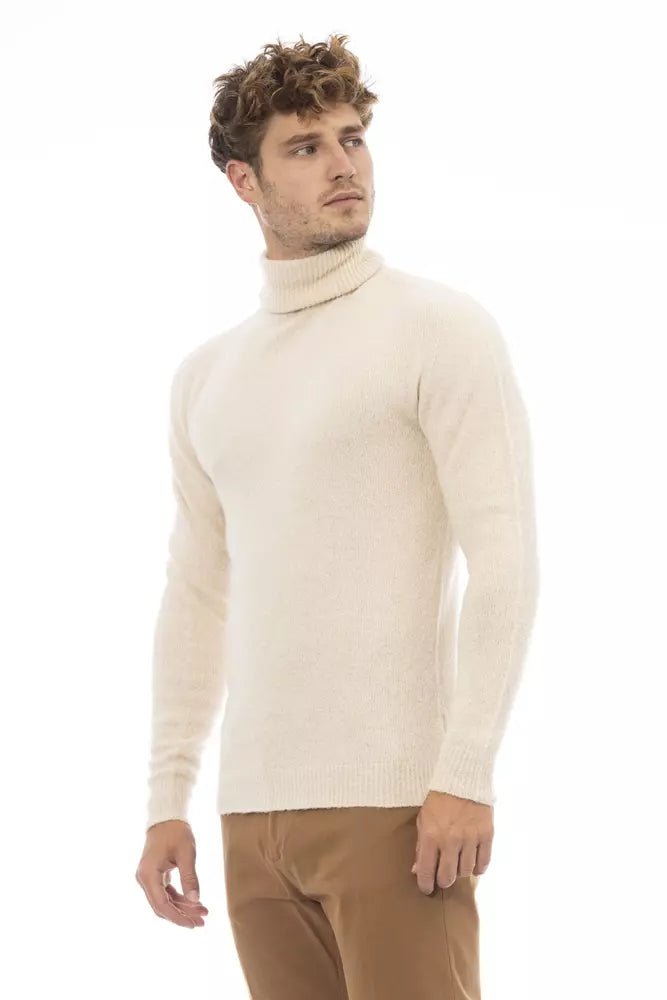 Alpha Studio Beige Alpaca Herretrøje
