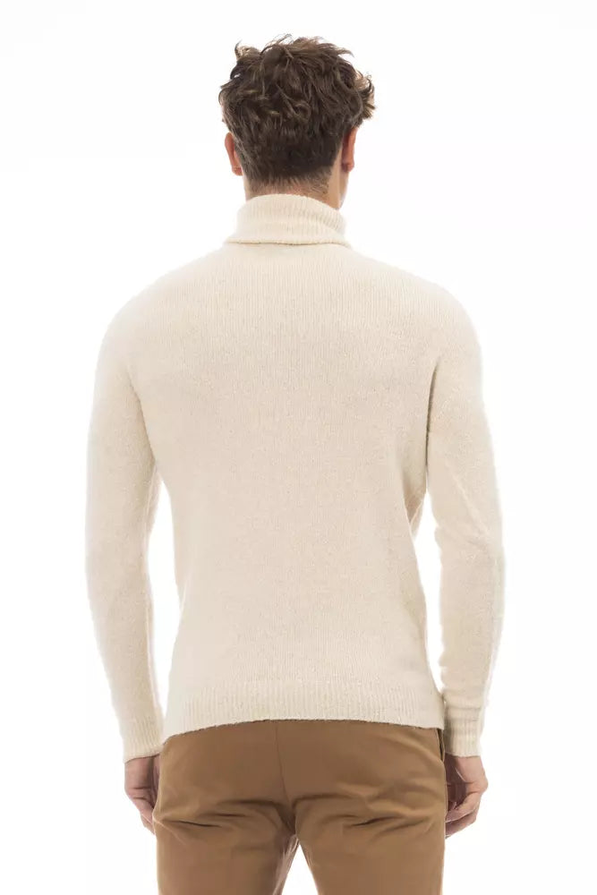 Alpha Studio Beige Alpaca Herretrøje