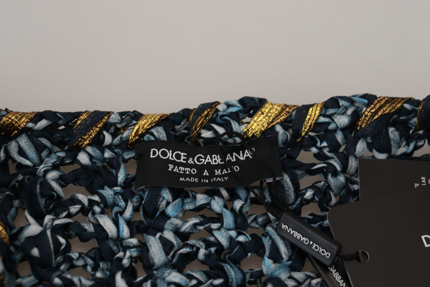 Dolce & Gabbana Elegant Blå V-Hals Cardigan