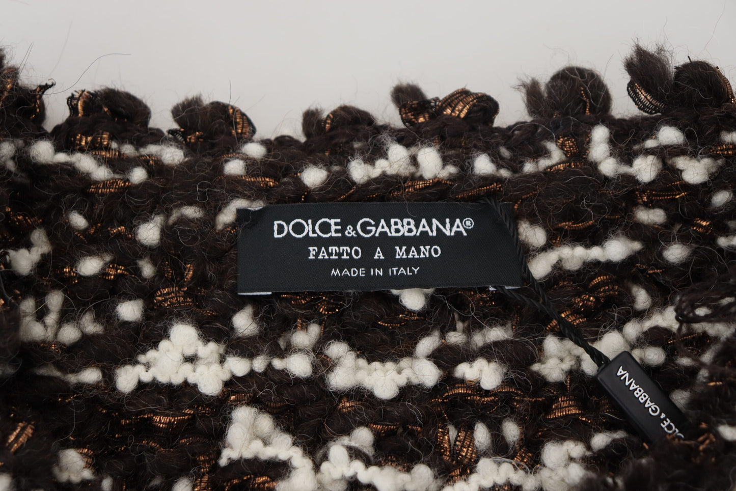 Dolce & Gabbana Elegant Bronze Strikket Pullover