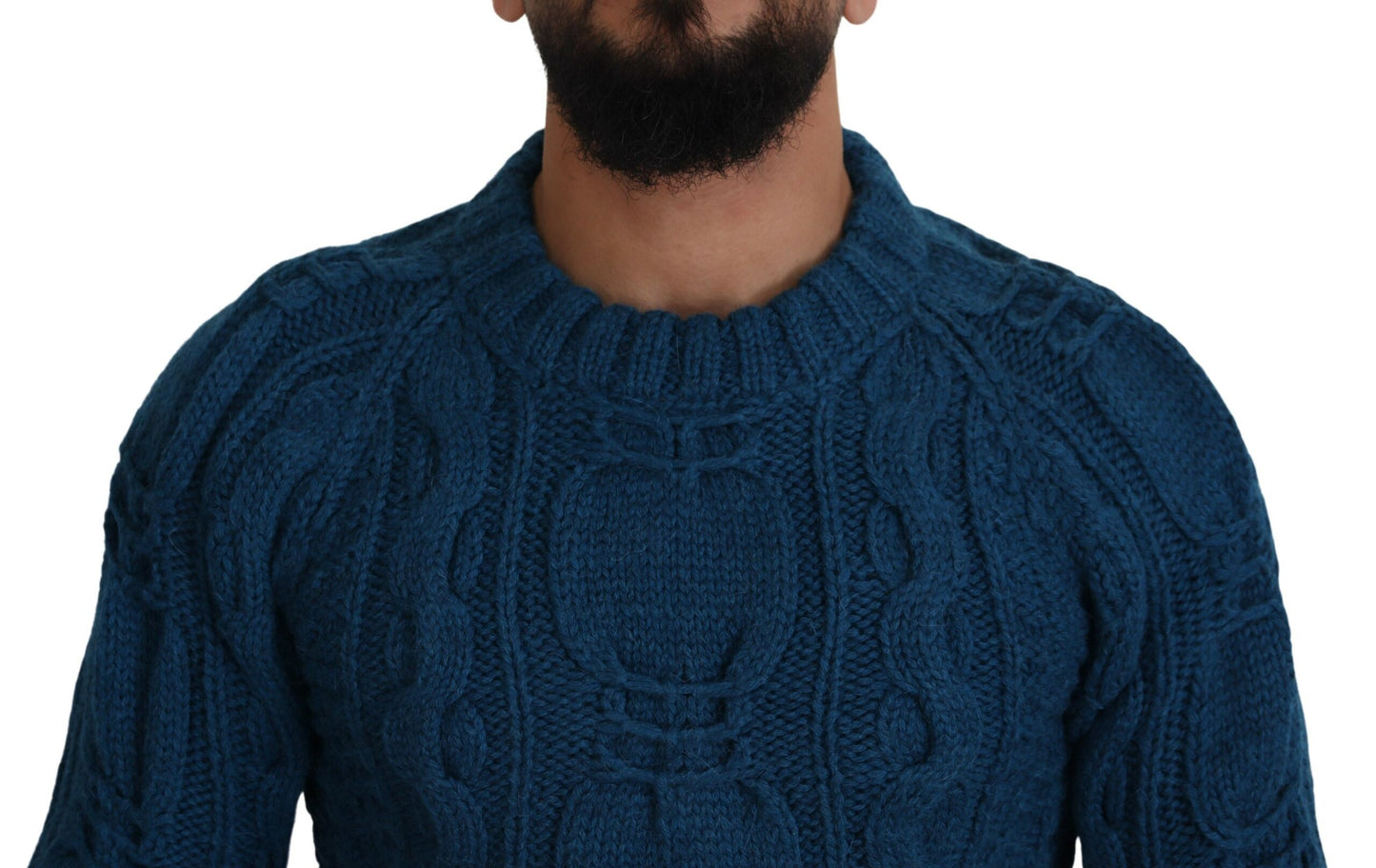 Dolce & Gabbana Elegant Blå Crewneck Sweater