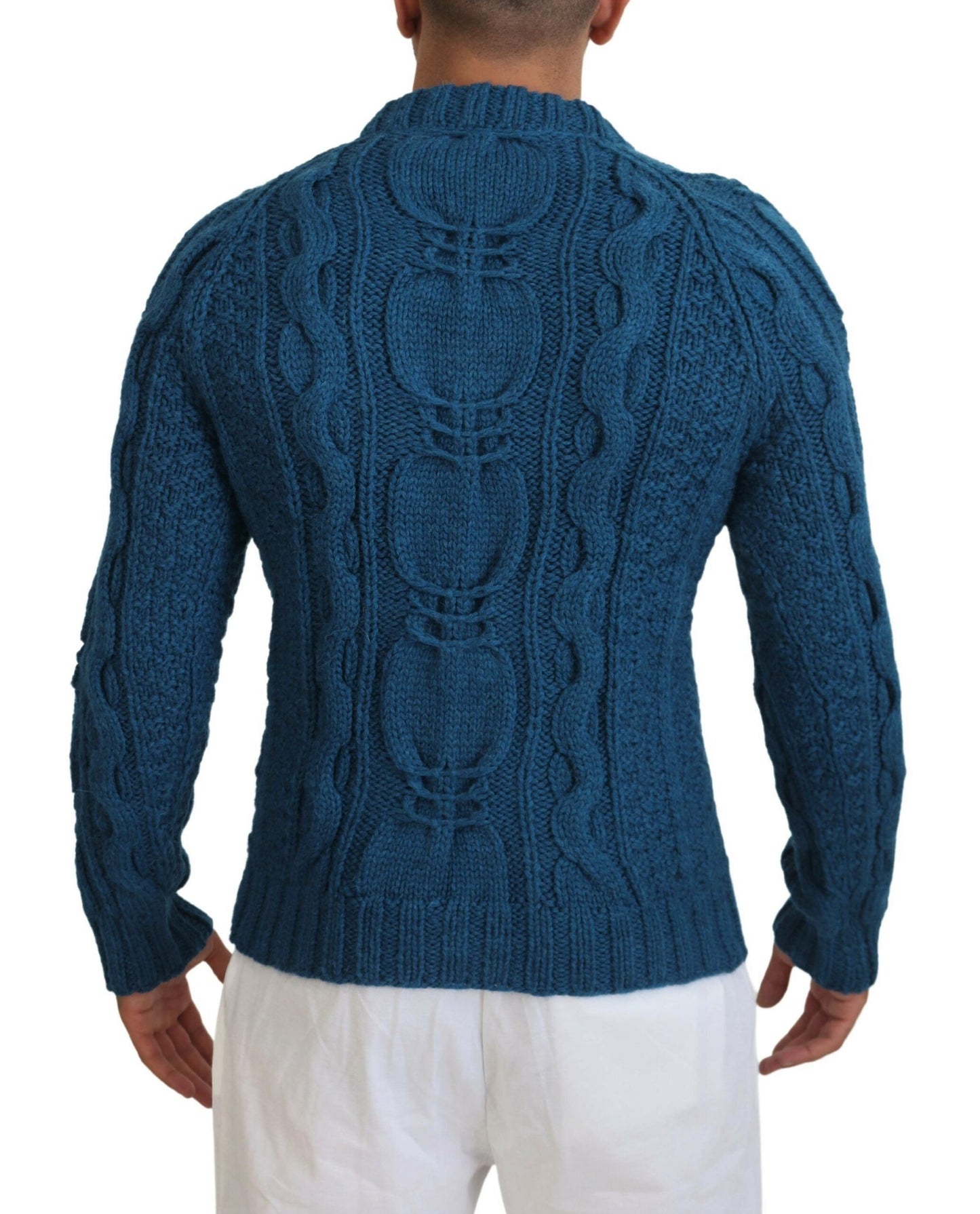 Dolce & Gabbana Elegant Blå Crewneck Sweater