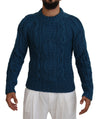 Dolce & Gabbana Elegant Blå Crewneck Sweater