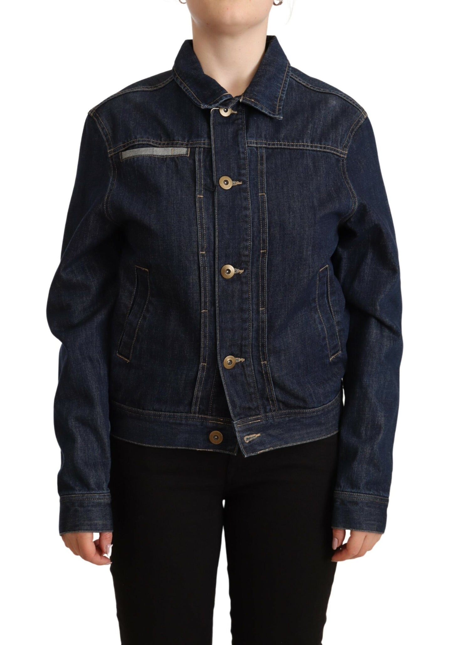 Master Coat Chic mørkeblå denimjakke