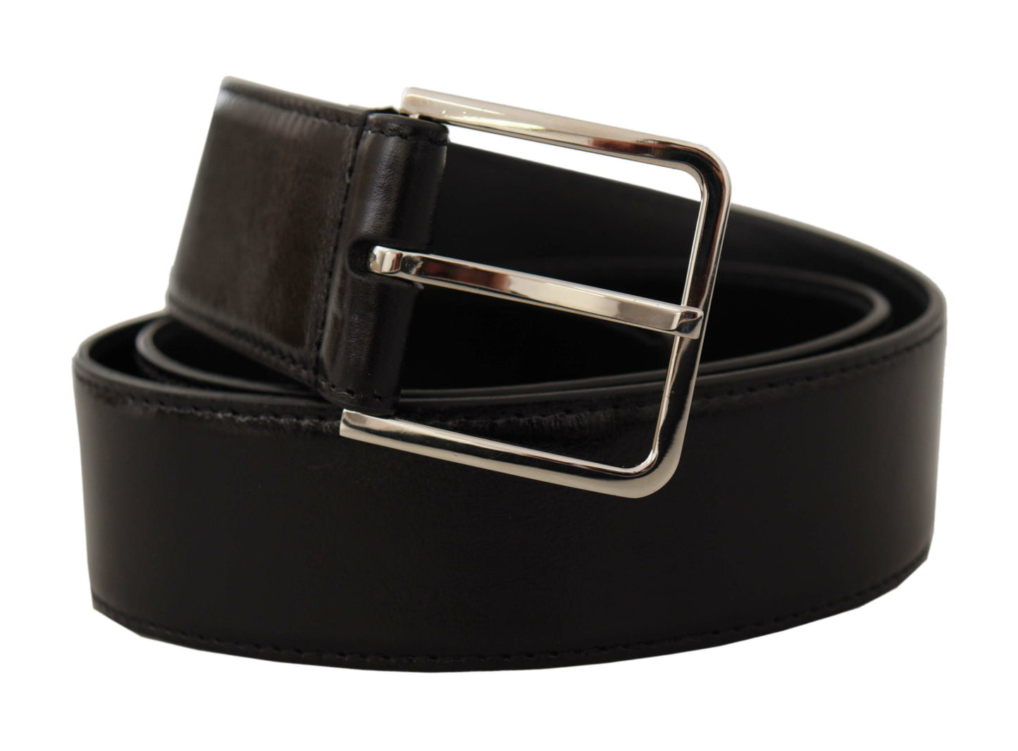 Dolce & Gabbana Elegant Læderbælte med Metalspænde