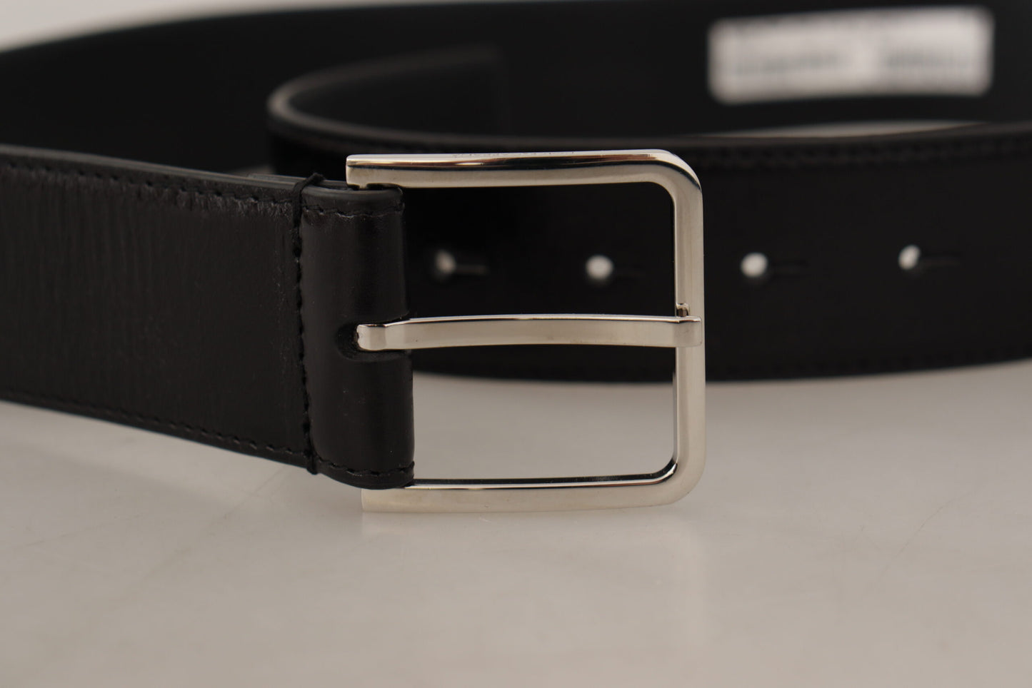 Dolce & Gabbana Elegant Læderbælte med Metalspænde