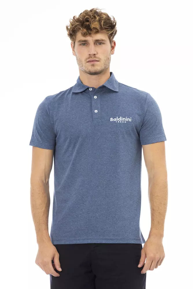 Baldinini Trend Blå Bomuld Polo til mænd