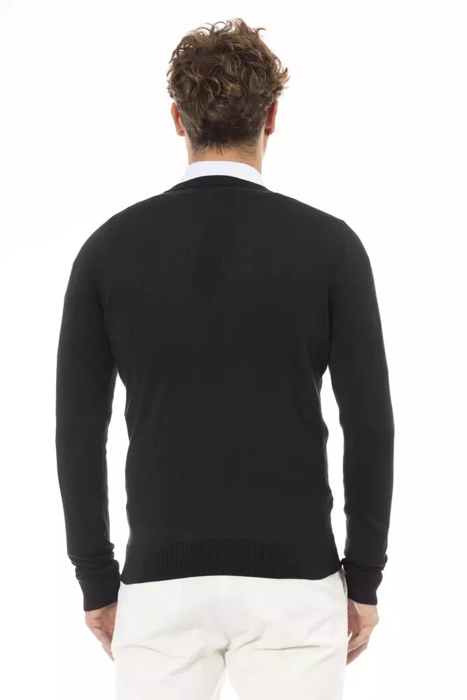Baldinini Trend Sort Modal Herretrøje
