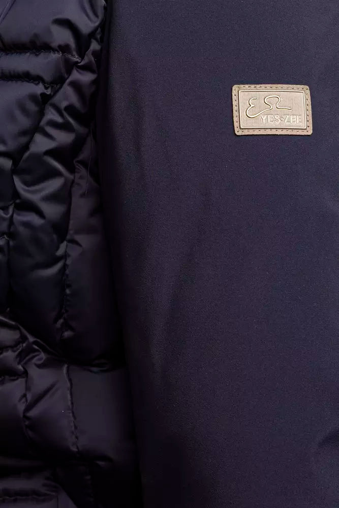 Yes Zee Blå Polyester Damejakke