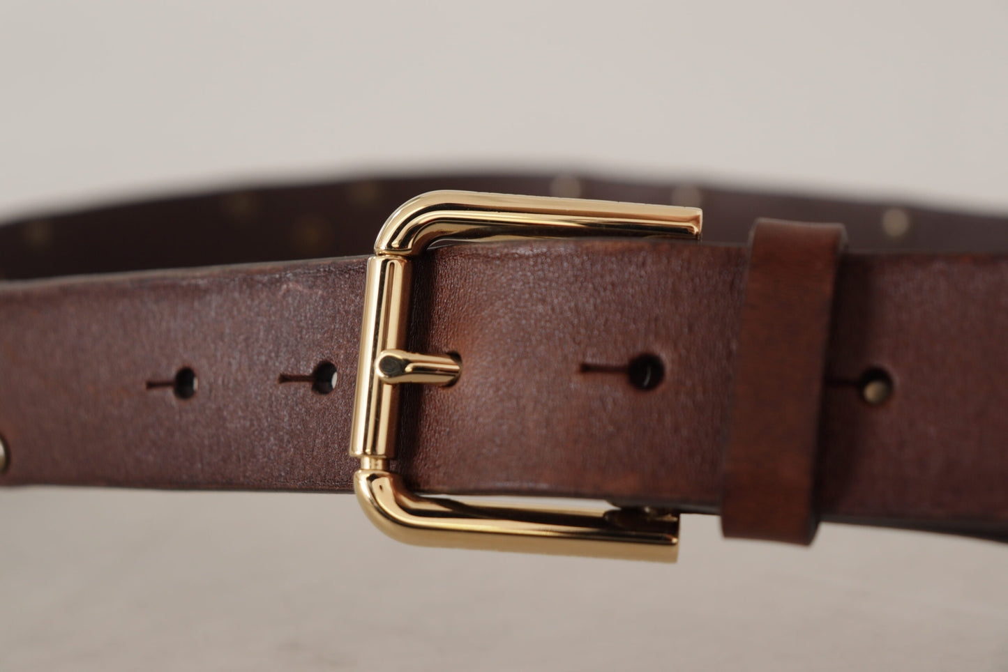 Dolce & Gabbana Elegant Læderbælte med Metalspænde