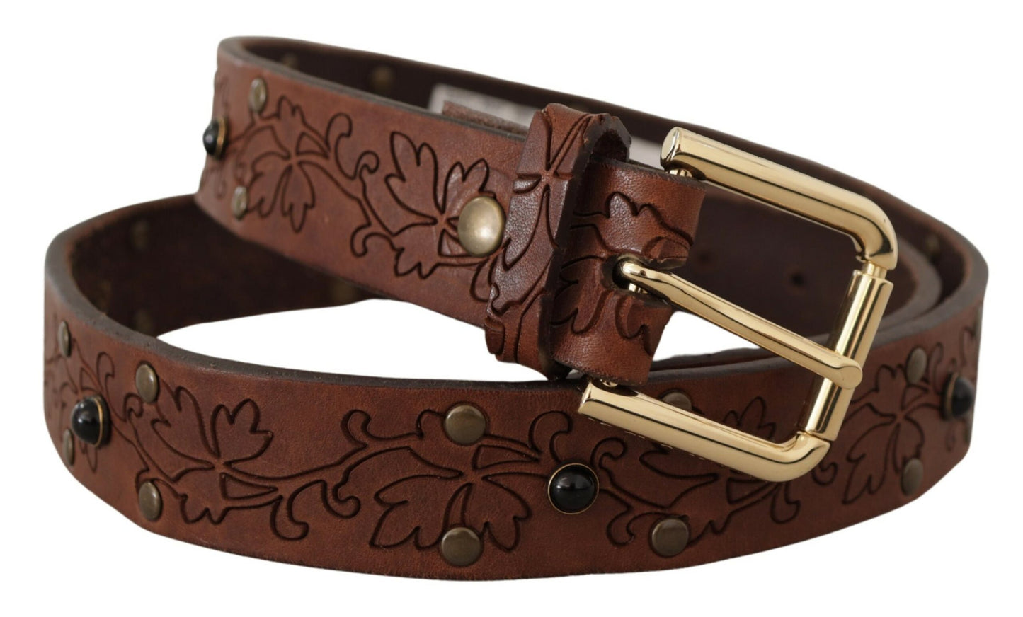 Dolce & Gabbana Elegant Læderbælte med Metalspænde