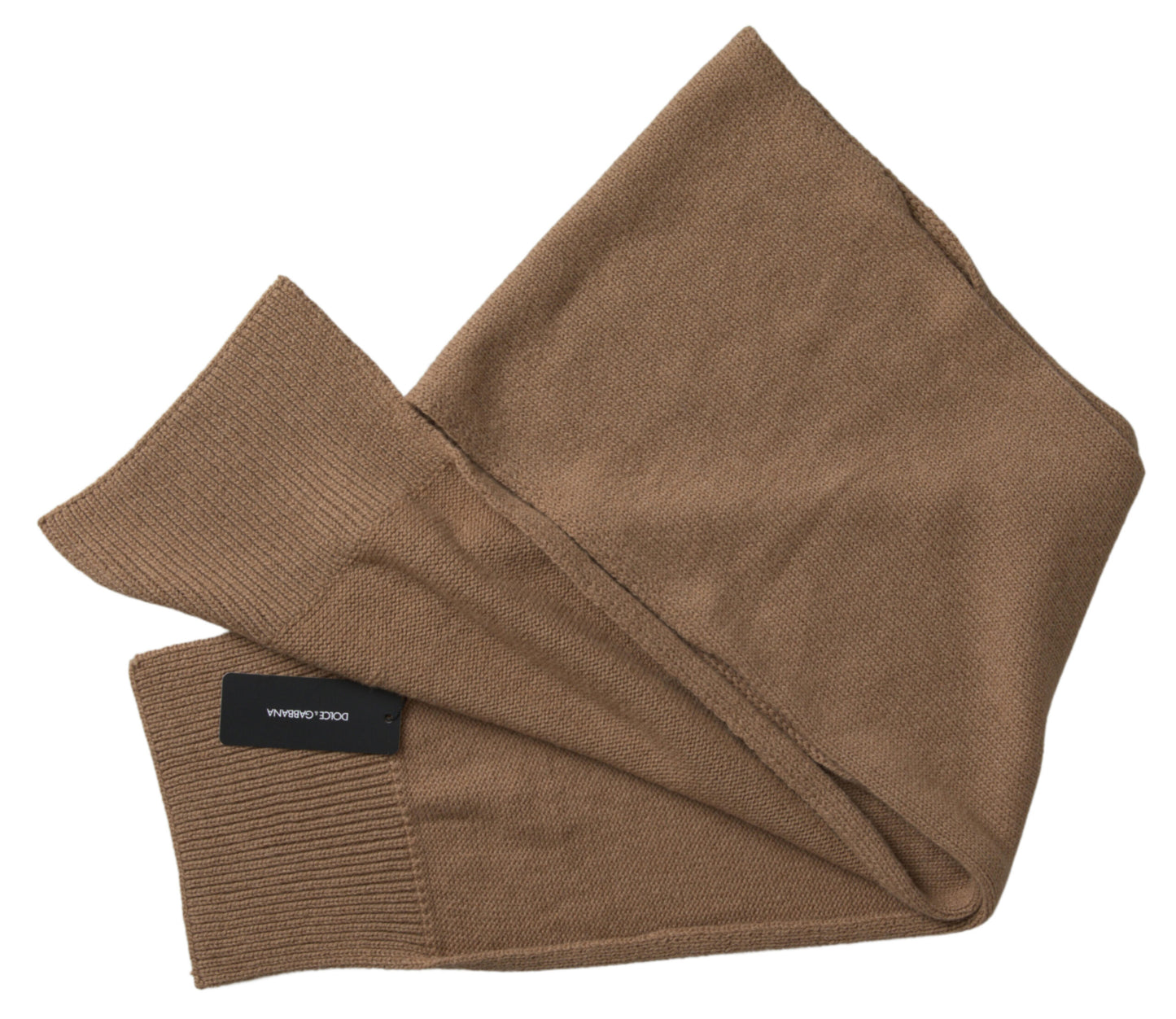 Dolce & Gabbana Elegant Camel Brown Dametørklæde
