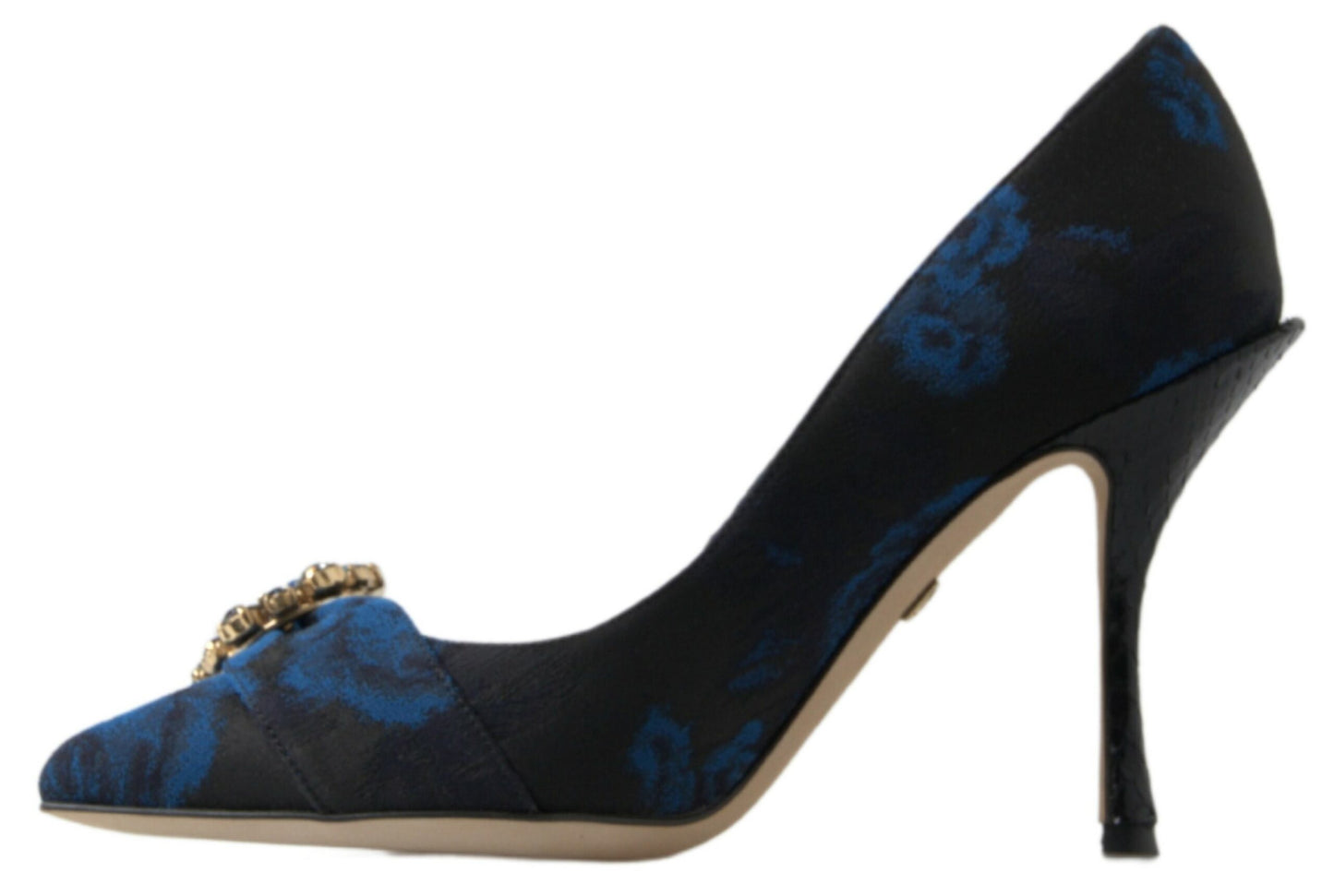 Dolce & Gabbana Elegante Blå Krystaludsmykkede Pumps