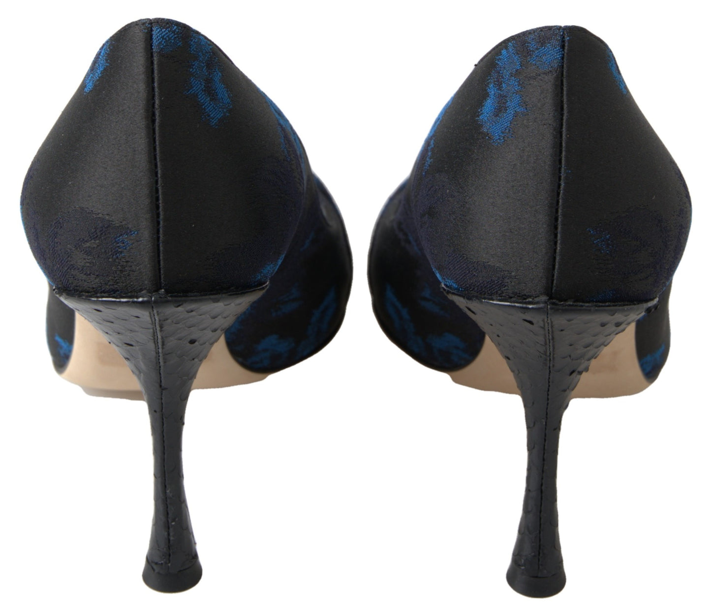 Dolce & Gabbana Elegante Blå Krystaludsmykkede Pumps