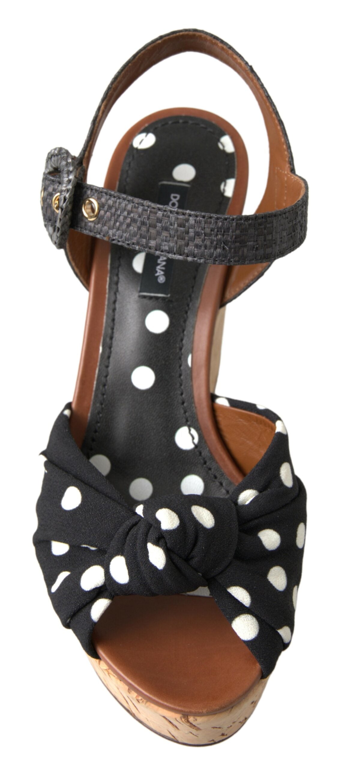 Dolce & Gabbana Chic Polka-Dotted Ankelrem Kilesko