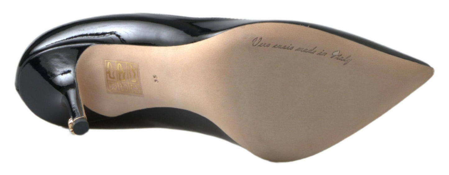 Dolce & Gabbana Elegante Pumps i Laklæder med Høje Hæle