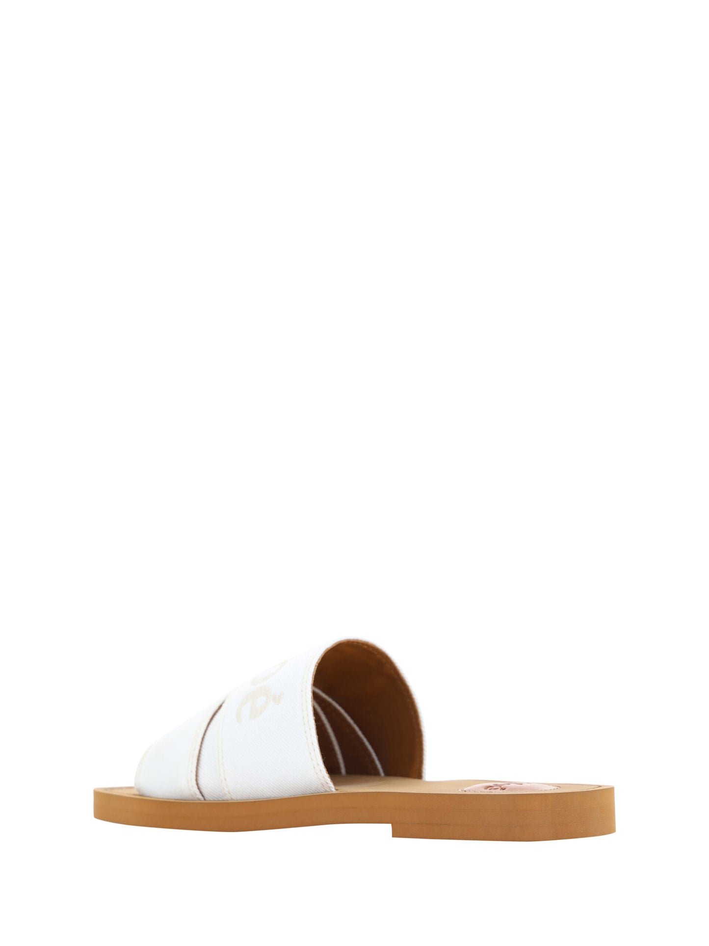 Chloé Elegant Hvide Bomuldssandaler